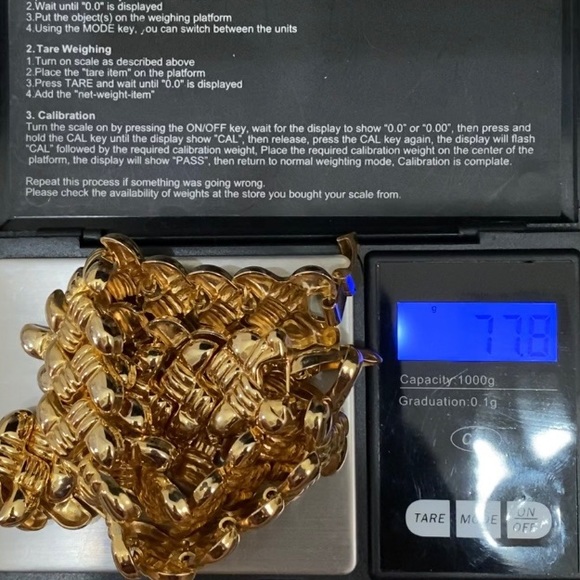 Vintage Unsigned Gold-tone S Chain Link Fold Over Clasp 18” Necklace - Picture 11 of 12